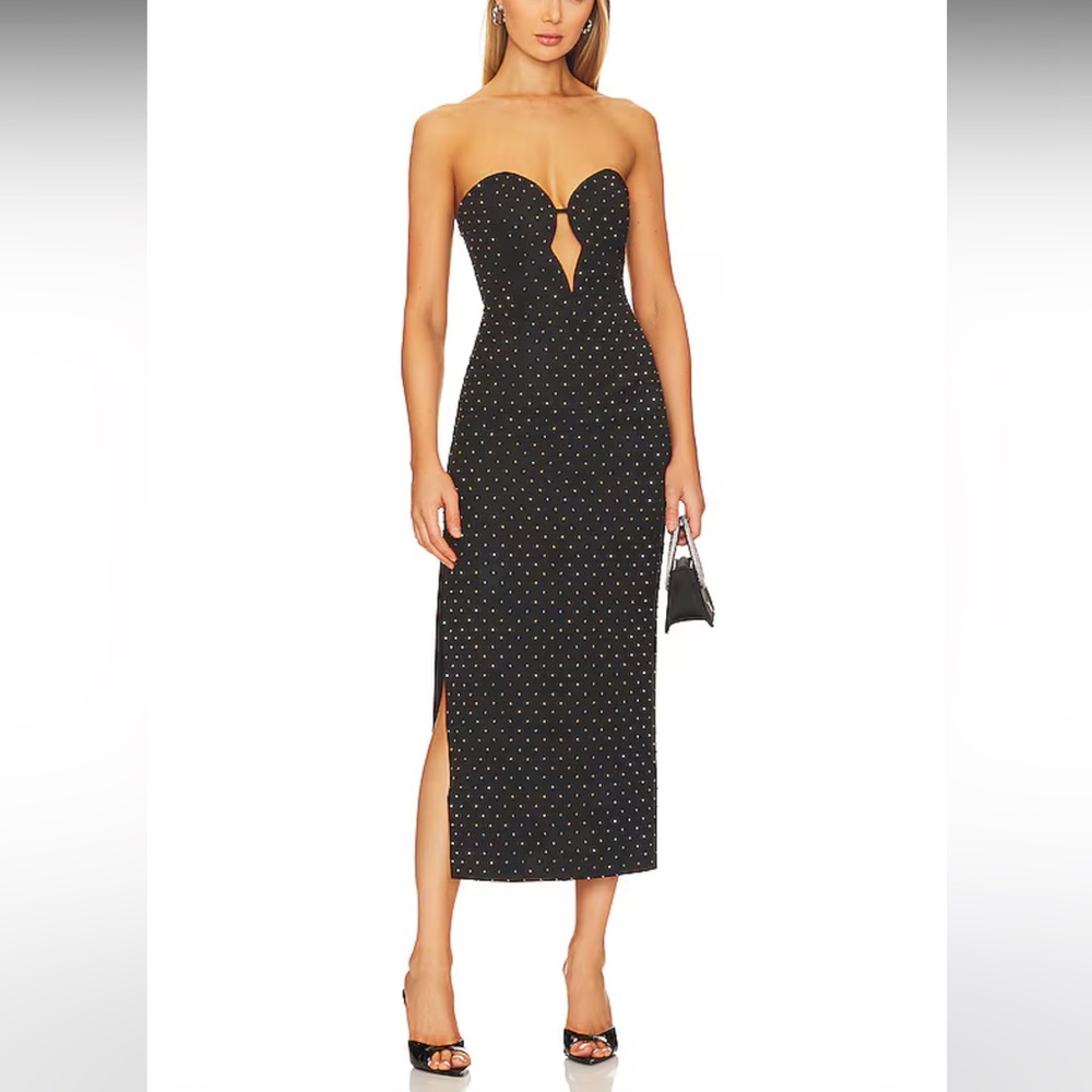 Bardot Eleni Midi Dress black embellished - Medium